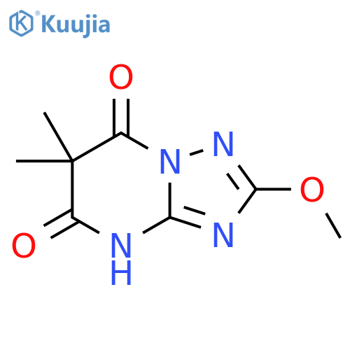 5-hydroxy-2-methoxy-6,6-dimethyl-6H,7H-1,2,4triazolo1,5-apyrimidin-7-one structure
