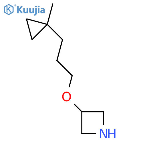 3-3-(1-methylcyclopropyl)propoxyazetidine structure