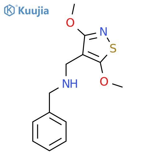 Benzyl[(dimethoxy-1,2-thiazol-4-yl)methyl]amine structure