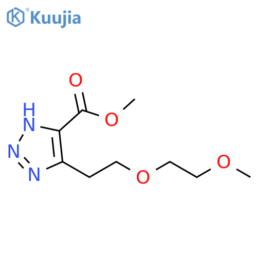 1H-1,2,3-Triazole-5-carboxylic acid, 4-[2-(2-methoxyethoxy)ethyl]-, methyl ester structure
