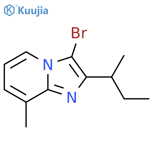 3-bromo-2-(butan-2-yl)-8-methylimidazo1,2-apyridine structure