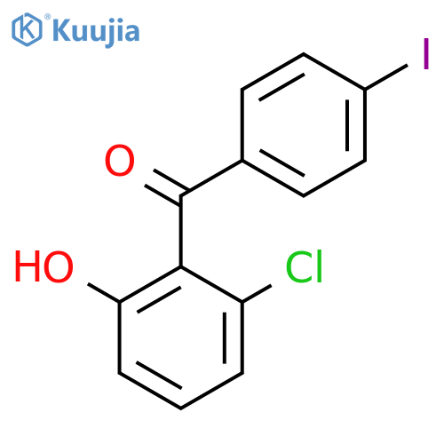 3-chloro-2-(4-iodobenzoyl)phenol structure
