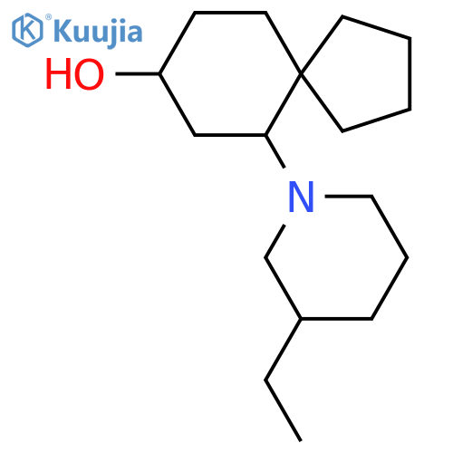 6-(3-Ethylpiperidin-1-yl)spiro[4.5]decan-8-ol structure