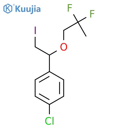 1-chloro-4-1-(2,2-difluoropropoxy)-2-iodoethylbenzene structure