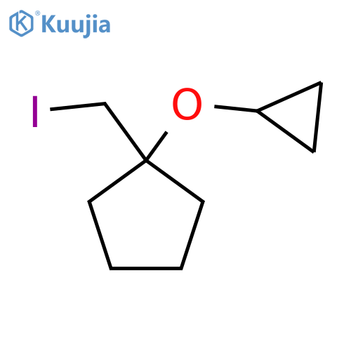 1-Cyclopropoxy-1-(iodomethyl)cyclopentane structure