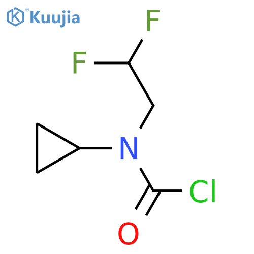 N-cyclopropyl-N-(2,2-difluoroethyl)carbamoyl chloride structure