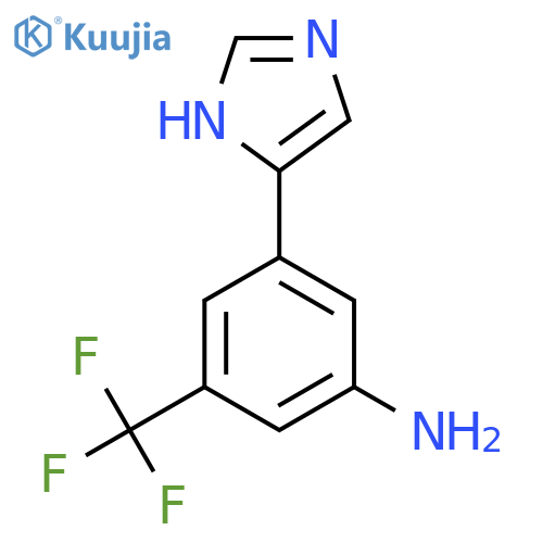 3-(1H-imidazol-4-yl)-5-(trifluoromethyl)aniline structure