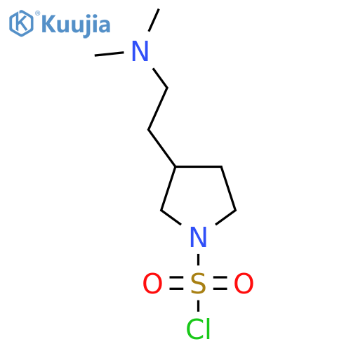 3-[2-(Dimethylamino)ethyl]pyrrolidine-1-sulfonyl chloride structure
