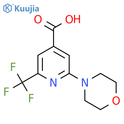2-(morpholin-4-yl)-6-(trifluoromethyl)pyridine-4-carboxylic acid structure