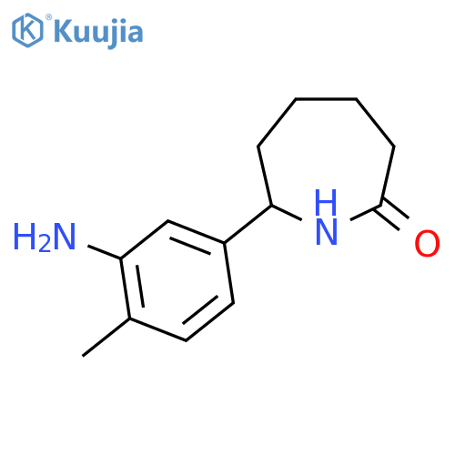 7-(3-Amino-4-methylphenyl)azepan-2-one structure