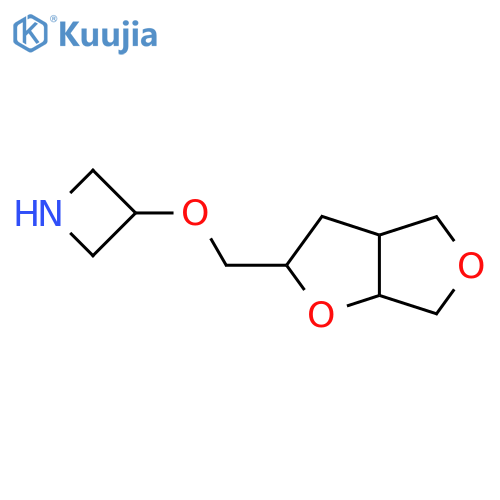 3-({hexahydrofuro2,3-cfuran-2-yl}methoxy)azetidine structure