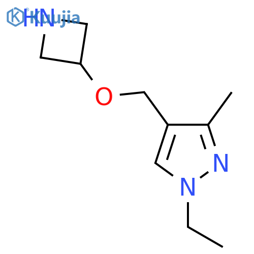 4-(azetidin-3-yloxy)methyl-1-ethyl-3-methyl-1H-pyrazole structure
