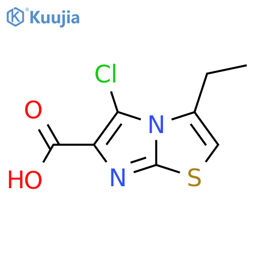 5-Chloro-3-ethylimidazo[2,1-b][1,3]thiazole-6-carboxylic acid structure