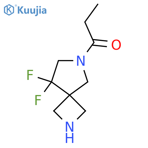 1-{8,8-Difluoro-2,6-diazaspiro[3.4]octan-6-yl}propan-1-one structure