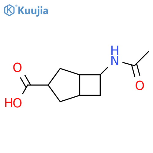 Bicyclo[3.2.0]heptane-3-carboxylic acid, 6-(acetylamino)- structure