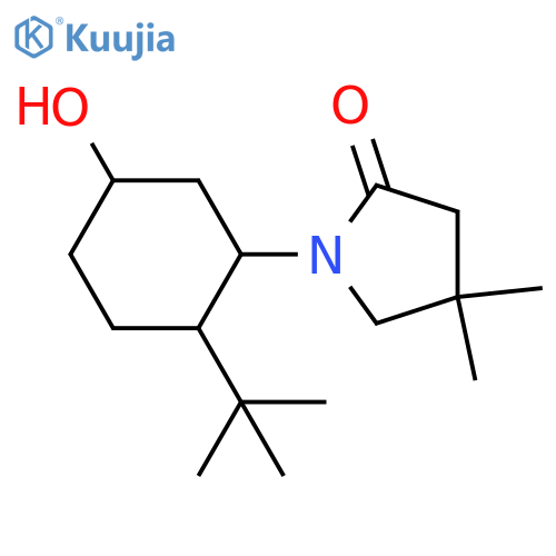1-(2-Tert-butyl-5-hydroxycyclohexyl)-4,4-dimethylpyrrolidin-2-one structure