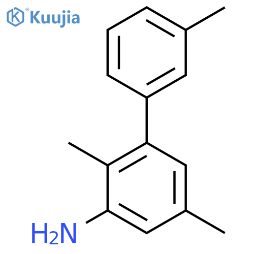 2,5-dimethyl-3-(3-methylphenyl)aniline structure