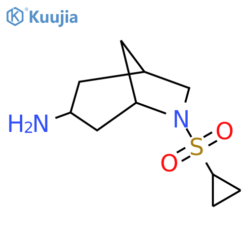 6-(Cyclopropanesulfonyl)-6-azabicyclo[3.2.1]octan-3-amine structure