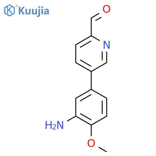 5-(3-amino-4-methoxyphenyl)pyridine-2-carbaldehyde structure