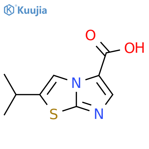 2-(propan-2-yl)imidazo2,1-b1,3thiazole-5-carboxylic acid structure