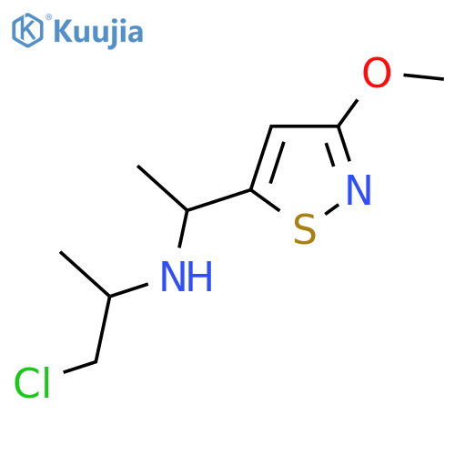 (1-chloropropan-2-yl)1-(3-methoxy-1,2-thiazol-5-yl)ethylamine structure