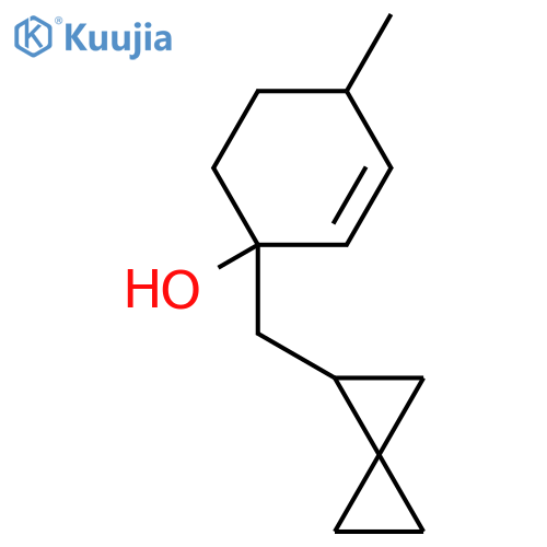 4-Methyl-1-({spiro[2.2]pentan-1-yl}methyl)cyclohex-2-en-1-ol structure