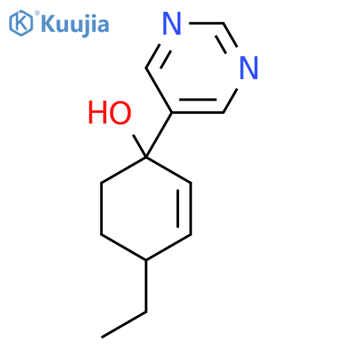 4-Ethyl-1-(pyrimidin-5-yl)cyclohex-2-en-1-ol structure