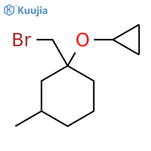 1-(bromomethyl)-1-cyclopropoxy-3-methylcyclohexane structure