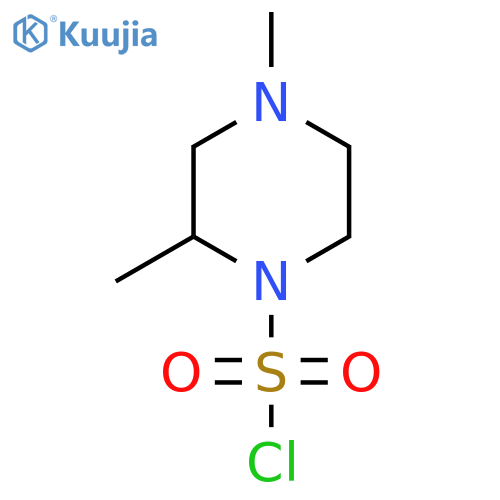2,4-Dimethylpiperazine-1-sulfonyl chloride structure