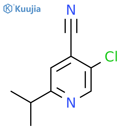 5-chloro-2-(propan-2-yl)pyridine-4-carbonitrile structure