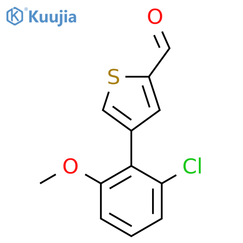 4-(2-chloro-6-methoxyphenyl)thiophene-2-carbaldehyde structure
