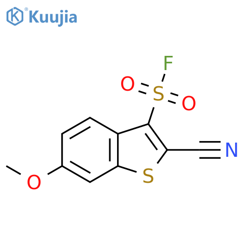 2-cyano-6-methoxy-1-benzothiophene-3-sulfonyl fluoride structure