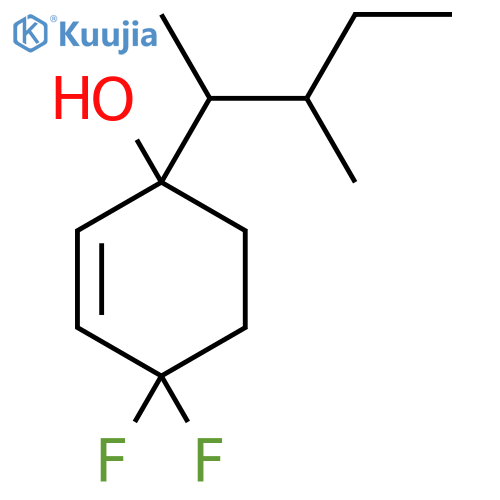 4,4-Difluoro-1-(3-methylpentan-2-yl)cyclohex-2-en-1-ol structure