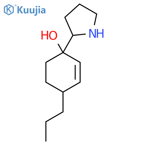 4-Propyl-1-(pyrrolidin-2-yl)cyclohex-2-en-1-ol structure