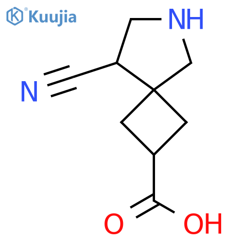 8-Cyano-6-azaspiro[3.4]octane-2-carboxylic acid structure