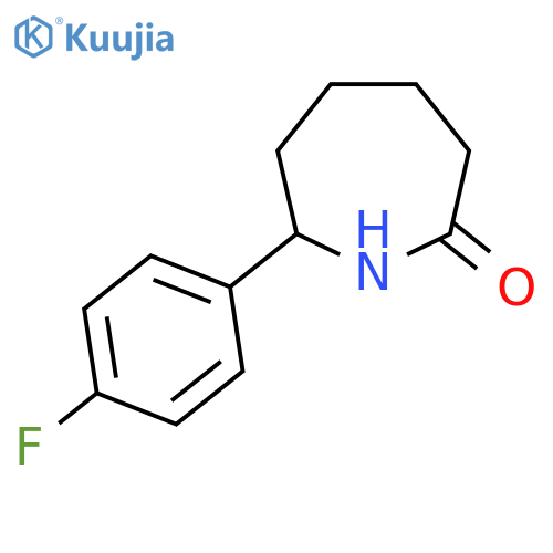 7-(4-Fluorophenyl)azepan-2-one structure
