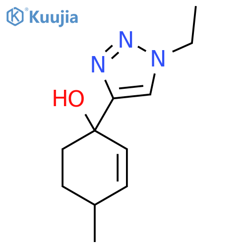 1-(1-ethyl-1H-1,2,3-triazol-4-yl)-4-methylcyclohex-2-en-1-ol structure