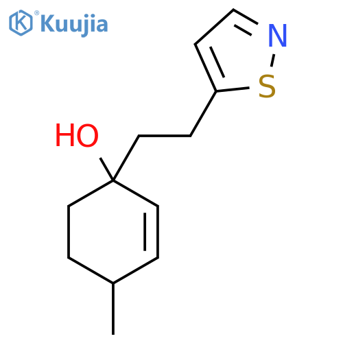 4-Methyl-1-[2-(1,2-thiazol-5-yl)ethyl]cyclohex-2-en-1-ol structure