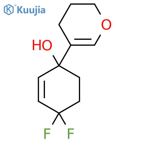 1-(3,4-dihydro-2H-pyran-5-yl)-4,4-difluorocyclohex-2-en-1-ol structure