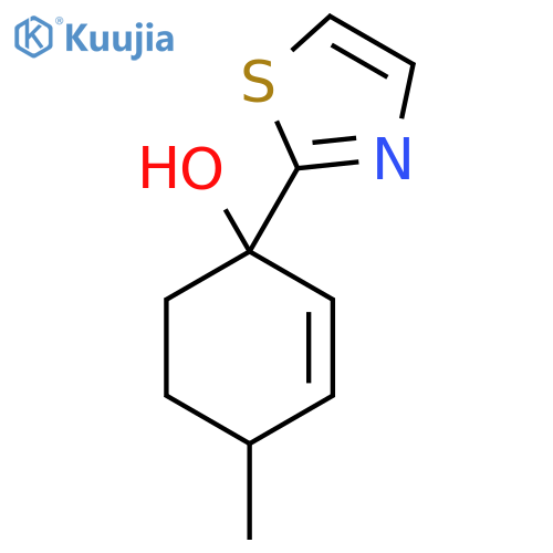 4-Methyl-1-(1,3-thiazol-2-yl)cyclohex-2-en-1-ol structure