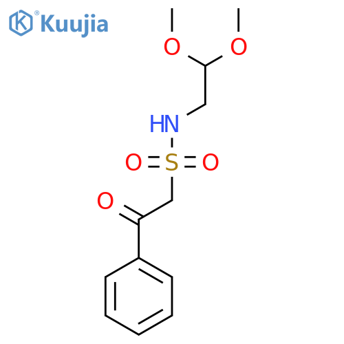 N-(2,2-dimethoxyethyl)-2-oxo-2-phenylethane-1-sulfonamide structure