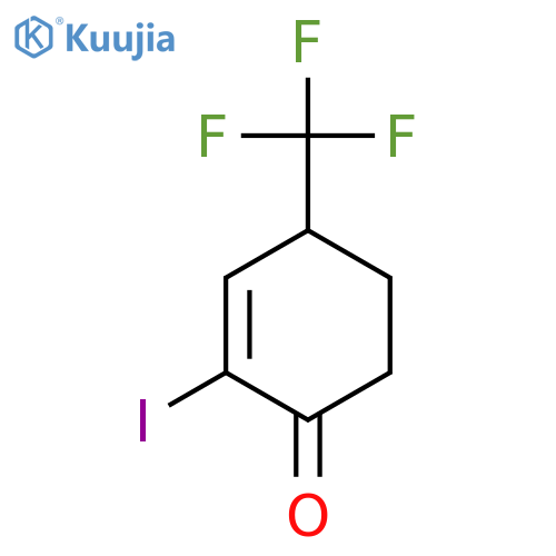 2-Iodo-4-(trifluoromethyl)cyclohex-2-en-1-one structure