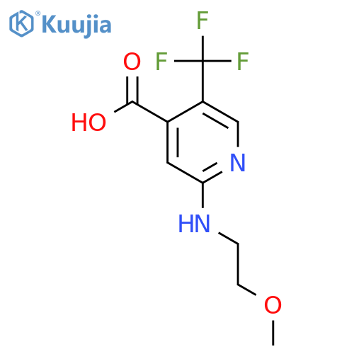 2-(2-methoxyethyl)amino-5-(trifluoromethyl)pyridine-4-carboxylic acid structure