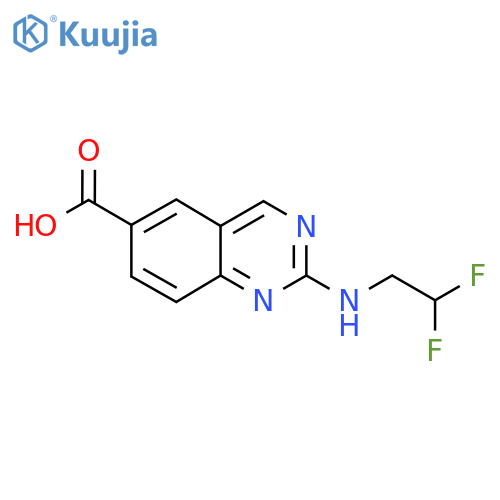 2-(2,2-difluoroethyl)aminoquinazoline-6-carboxylic acid structure