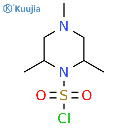 2,4,6-Trimethylpiperazine-1-sulfonyl chloride structure