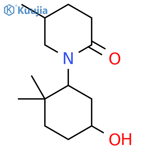 1-(5-Hydroxy-2,2-dimethylcyclohexyl)-5-methylpiperidin-2-one structure