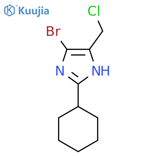 4-bromo-5-(chloromethyl)-2-cyclohexyl-1H-imidazole structure