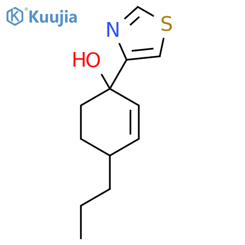 4-Propyl-1-(1,3-thiazol-4-yl)cyclohex-2-en-1-ol structure