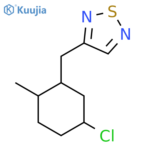 3-[(5-Chloro-2-methylcyclohexyl)methyl]-1,2,5-thiadiazole structure