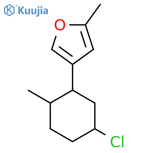 4-(5-Chloro-2-methylcyclohexyl)-2-methylfuran structure